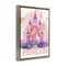 Stupell Industries Pastel Princess Castle Floating Frame By Jesse Keith